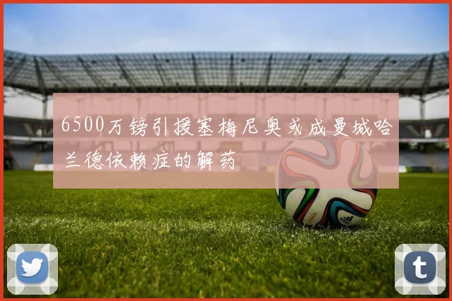 6500万镑引援塞梅尼奥或成曼城哈兰德依赖症的解药