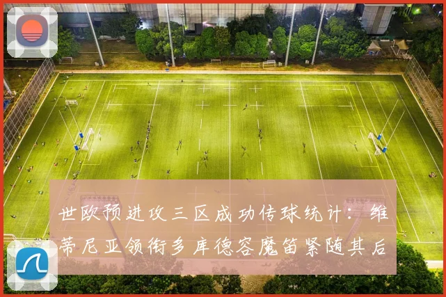 世欧预进攻三区成功传球统计：维蒂尼亚领衔多库德容魔笛紧随其后